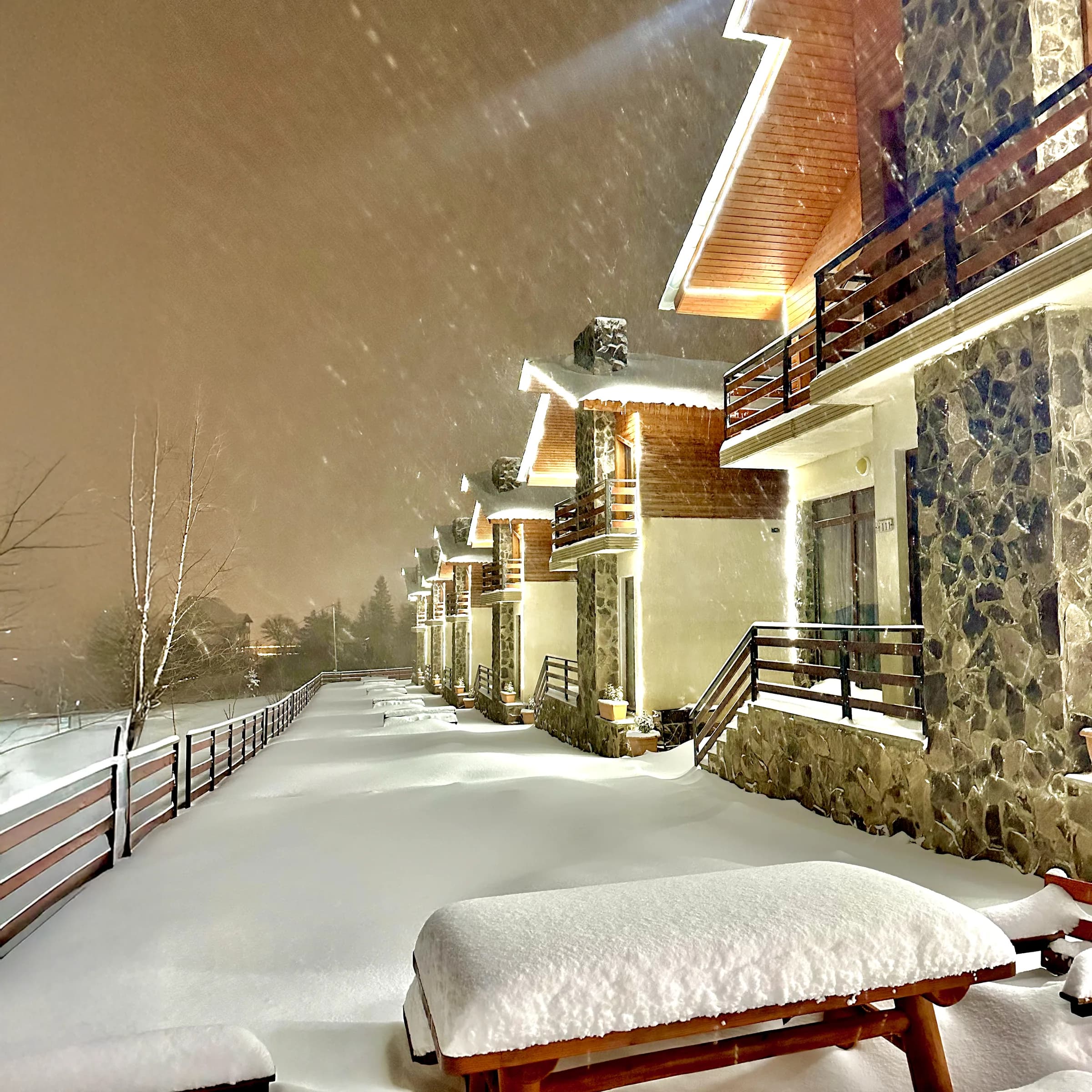 Bakuriani winter scene